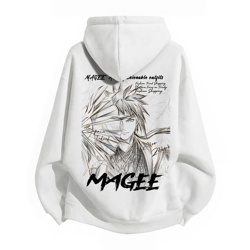 Naruto Minato Printed Hooded Sweatshirt, Heavyweight Anime Style for Teenagers, Unisex, Fleece-Lined, Autumn and Winter, Naruto Naruto Minato Printed Hooded Sweatshirt, Heavyweight Anime Style for Teenagers, Unisex, Fleece-Lined, Autumn and Winter, Naruto