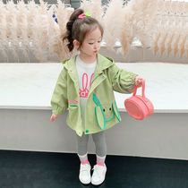 Barababa Girl Baby Jacket 2022 New Spring and Autumn Childrens Fashionable Internet Celebrity Top Autumn Childrens Windbreaker Women