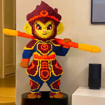 Extra-Large Black Myth Wukong Building Block Puzzle, 6-12 Years Old, High Difficulty Adult Version, Educational Assembly Toy, Ornament Gift