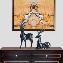 European couple elk home decoration jewelry ornaments creative wedding wedding gifts wine cabinet living room crafts