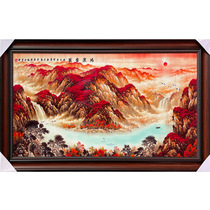 Jingdezhen porcelain plate painting ceramic nave mural wall decoration living room decoration living room study entrance porcelain painting