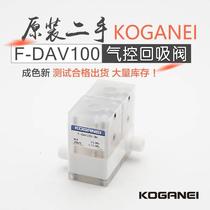 Second-hand Koganei KOGANEI fluororesin air control valve 2-way clean liquid valve 1 8 F-DAV100-3W