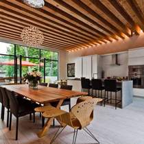 Elm decoration custom beams false beams non-aluminum wood workshop Dougong old whole house wood living room log ceiling