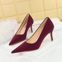 3391-A10 style fashionable simple womens shoes high heels stiletto heels shallow mouth pointed toe spring and autumn new shoes