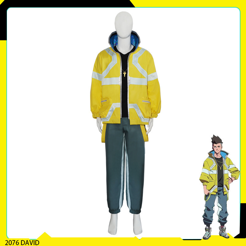 Cyberpunk Edgerunners Cosplay Costume David C Costume Leather Jacket 2077 Cosplay Set in Stock Cyberpunk Edgerunners Cosplay Costume David C Costume Leather Jacket 2077 Cosplay Set in Stock