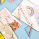 Elementary School Students' Four-Piece Set of Rulers, Non-Stick, Non-Adhesive, Rubber Rulers, Children's Measuring and Drawing Transparent Rulers