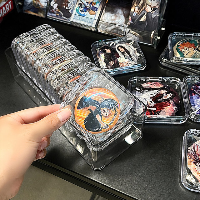 Two-Dimensional Badge Protective Cover, Transparent Dust-Proof Box, Badge Storage and Display Box, Moisture-Proof and Anti-Fingerprint Magic Cover