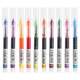 Colorful Direct Liquid Quick-Drying Gel Pen 0.5mm Needle Tip Cap-Type Rollerball Pen Multifunctional Gel Pen for Students