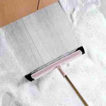 (One broom comes with 3 heads) Healthy Dust-free Broom Sponge Magic Broom Scraper Sweeping Water Glass Squeegee