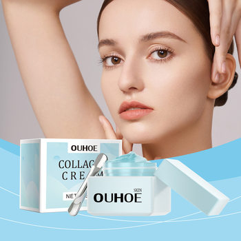Ouhoe collagen facial cream gently hydrates and nourishes Ouhoe collagen facial cream gently hydrates and nourishes