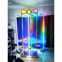 Acier inoxydable Acier inoxydable Led Seven Color Laser Points Dancing Bench Bar KTV Mobile Dot Stage Bar Dancing Table