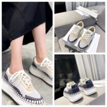 France Direct Mail COACH Womens Fashion Classic Round Toe Lace-Up Casual Sneakers