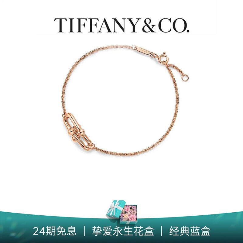 Tiffany Hardwear Small Double Chain Bracelet [Gift] Unisex Style