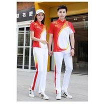 Li Ning Chinese team summer short-sleeved trousers suit for men and women same style t-shirt student sports class uniform sportswear suit