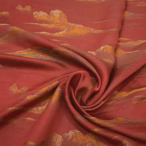 Красная жаккардовая атмосфера тысячи миль джингшанской песни Jinxiang y Yunsha 40 м.