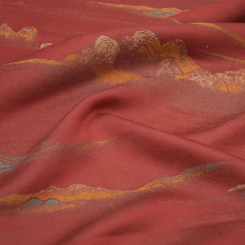 Красная жаккардовая атмосфера тысячи миль джингшанской песни Jinxiang y Yunsha 40 м.