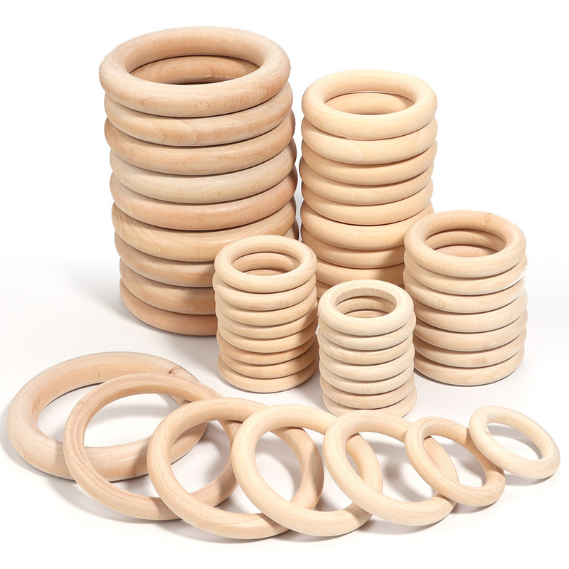 12-150mm Natural Wood Color Wooden Rings DIY Craft Accessories Hanging Rings Handbag Clasps Curtain Wooden Rings 12-150mm Natural Wood Color Wooden Rings DIY Craft Accessories Hanging Rings Handbag Clasps Curtain Wooden Rings