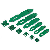 Yuhuaze bolt hasp door lock buckle door and window padlock buckle drawer anti-theft lock buckle iron spray paint 75mm (20 sets)