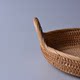 Vietnamese hand-woven straw fruit plate, dried fruit plate, snack plate, fruit basket, tea storage basket, small oval tray with handle