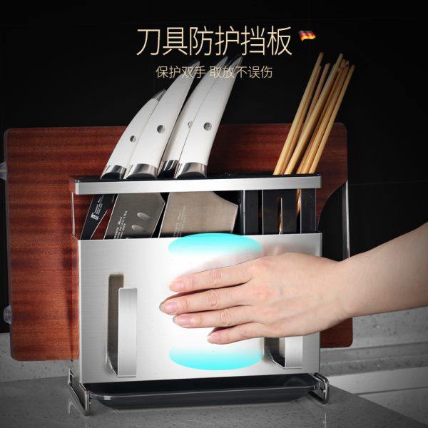 砧板架一体多层筷子笼30刀座壁挂刀架锅盖架4收纳台面刀具置物架