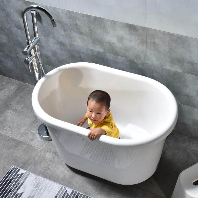 Free-to-install bath Home Small family Type of old removable Independent Mini acrylic Adult Soak Bath Tub-Taobao