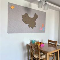 Map Travel photo wall felt map photowall travel footprint card creativity in decorative board background wall