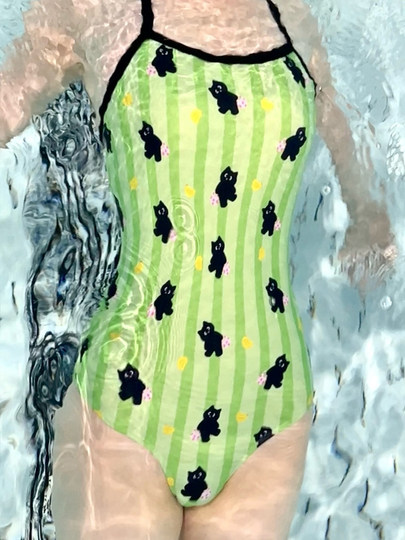 Beihaolong-bañador de gama alta para mujer, traje de baño triangular de una pieza, piscina de carreras, dibujos animados especiales, 2024