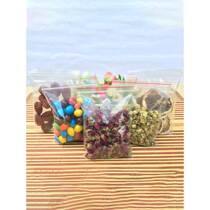 No. 5 ziplock bag small size 10*14*6 silk plastic bag packaging bag storage transparent sealing bag sealing bag 100 pieces