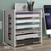 Distribution file rack vertical bookshelf frame desktop stationery storage box classification column storage rack office supplies collection