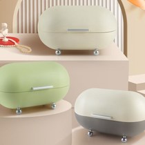 Desktop storage box home entrance mask bread box American retro organizing box suckling pig box living room snack box