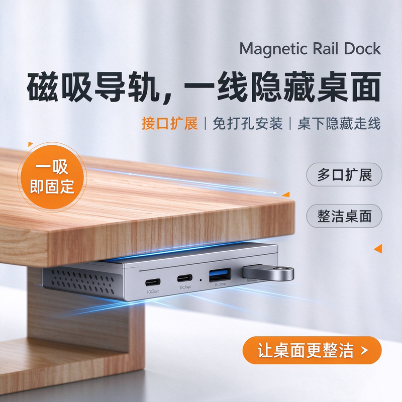 Magnetic USB Docking Station Desktop Type-C Expansion Laptop Hub Hub Splitter Extension Cable Desktop External USB Drive Hard Drive Sd/Tf Mouse Keyboard HDMI Multi-Port Adapter Magnetic USB Docking Station Desktop Type-C Expansion Laptop Hub Hub Splitter Extension Cable Desktop External USB Drive Hard Drive Sd/Tf Mouse Keyboard HDMI Multi-Port Adapter