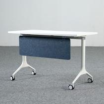 Folding training table movable desk long table education and training institution splicing multi-function folding meeting direct sales