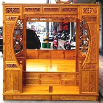 Canopy bed elm double bed step bed step bed moon hole bed Ming and Qing antique wedding bed bedside table canopy bed