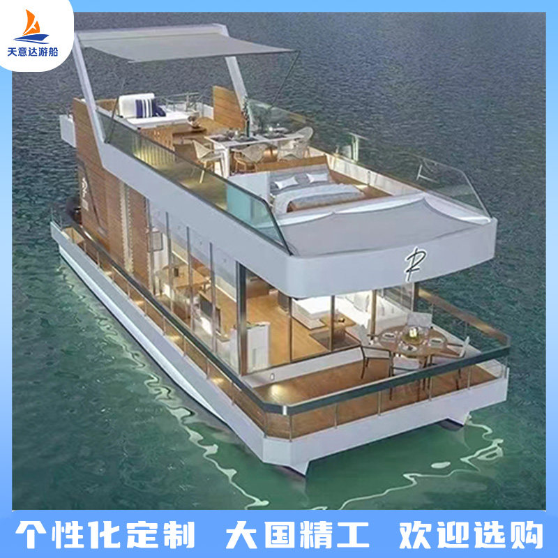 四川水上别墅房船画舫船游船木船制造厂：坐上这艘船，直接穿越到诗画江南！-帆船-淘宝好物网