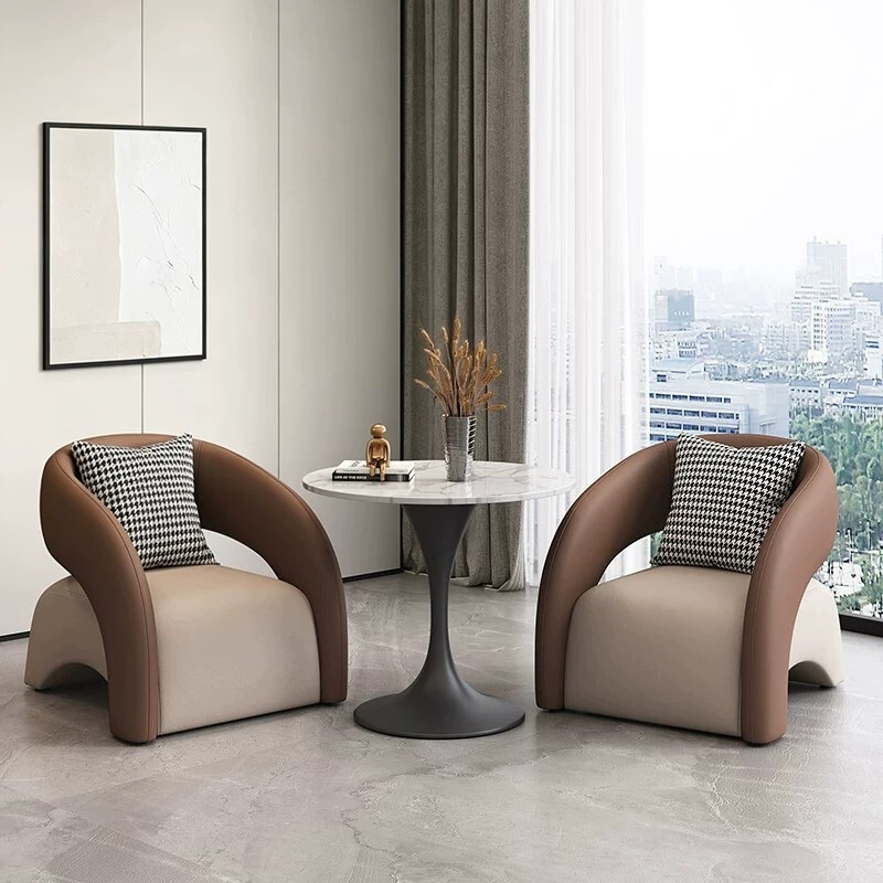 Office Sofa, Reception Table and Chair Set, Round Table, Negotiation Table, Rest Area, Business Casual, Simple Coffee Table