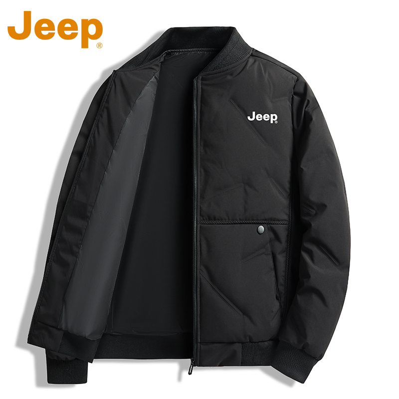 Пуховик JEEP Jeep, мужская зимняя куртка, новинка 2025 года, мужская зимняя свободная теплая толстая куртка, мужские осенние и зимние модели