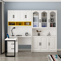 Yifei study room rotating corner computer bookcase integrated table multi-functional combination home desk office study table