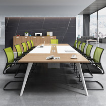 Conference table long table simple modern simple office desk training reception negotiation room long horseshoe table and chair combination