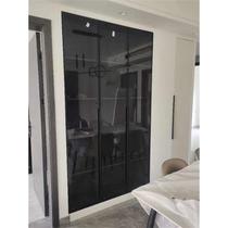 Whole house all-aluminum furniture Customized glass door wine cabinet Aluminum alloy sideboard All-aluminum wine cabinet Customized living room integrated cabinet