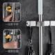 Rack without punching wall-mounted mop hook bathroom clip strong viscose broom stainless steel mop storage tool