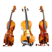 Handmade Painted Solid Wood Violin Stage Solo Beginner Student Retro Playing Soprano Violin