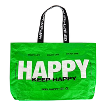 Woven bag exhibition customized conspicuous bag portable environmentally friendly shopping bag waterproof snakeskin bag convenient folding large capacity