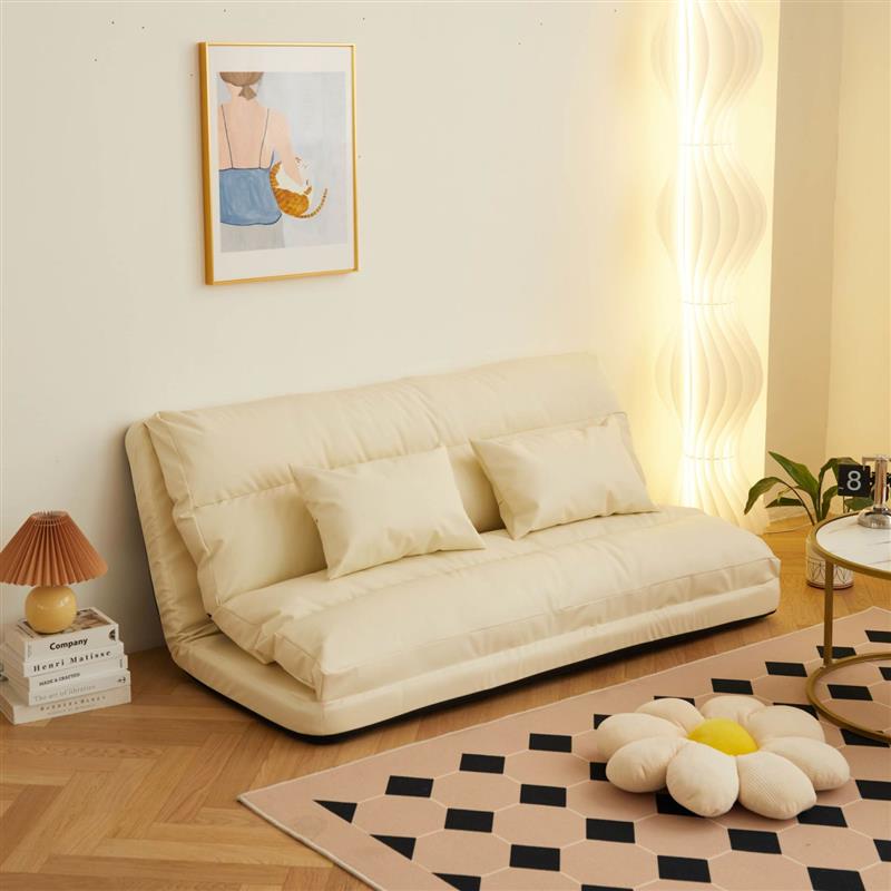 New Sloth Sofa Bed Foldable Small Family Type Bedroom Single Double Dual-use Balcony Multifunction Day Style Tatami-Taobao