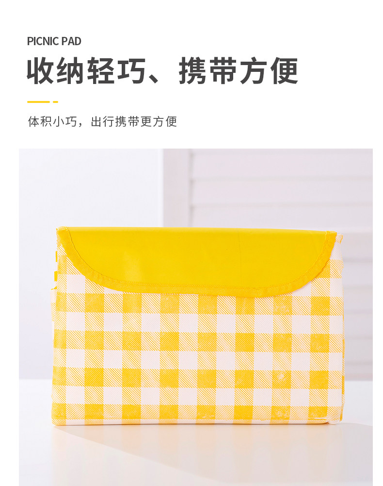 Picnic mat, moisture-proof pad, thickened waterproof, portable, foldable picnic blanket for spring outings and excursions, outdoor camping picnic equipment pic 10