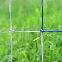 High-end bold polyester football net two-color goal net red white blue white football net color 5-a-side 7-a-side 11