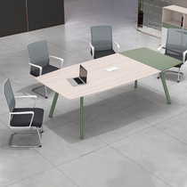Negotiation of large and small conference tables curved long table training table modern minimalist conference room long table Foshan
