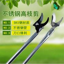 Dongcheng imported new high branch pruning shears stainless steel scissors for pruning garden sparse flowers and fruits pruning high