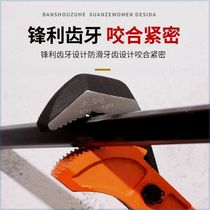 Rebar wrench high-strength straight thread sleeve pipe wrench household large heavy-duty multi-functional rebar worker wire manual