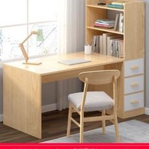 High-end desk bookshelf combination simple study table computer desktop table home bedroom bookcase integrated study chair