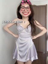 (Bonus discount) 50% off flash sale~ Beautiful women’s 2024 summer new sling lace beautiful skirt home wear